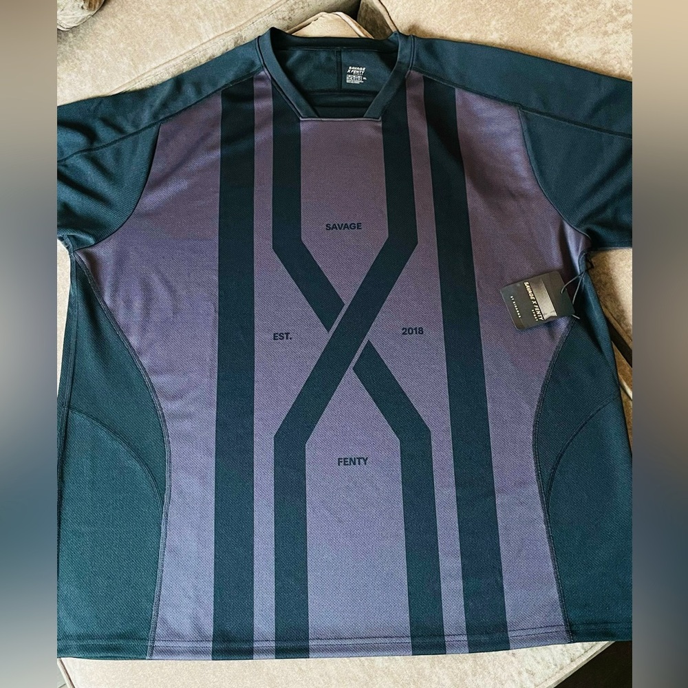 New Savage  Fenty By Rihana Mens Short Sleeve Jersey